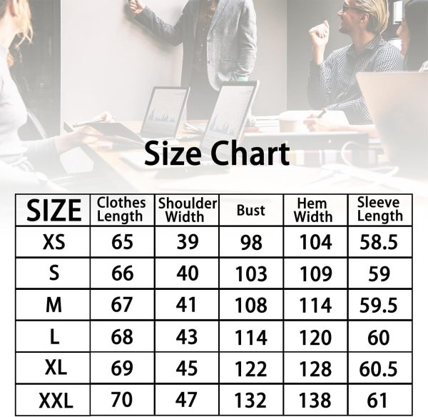 ⁦JiaYouLC Women's Long Sleeve Blouses & Shirts Stretch Formal Button Down T Shirts Executive Office Business Casual Tops for Ladies⁩ - الصورة ⁦2⁩