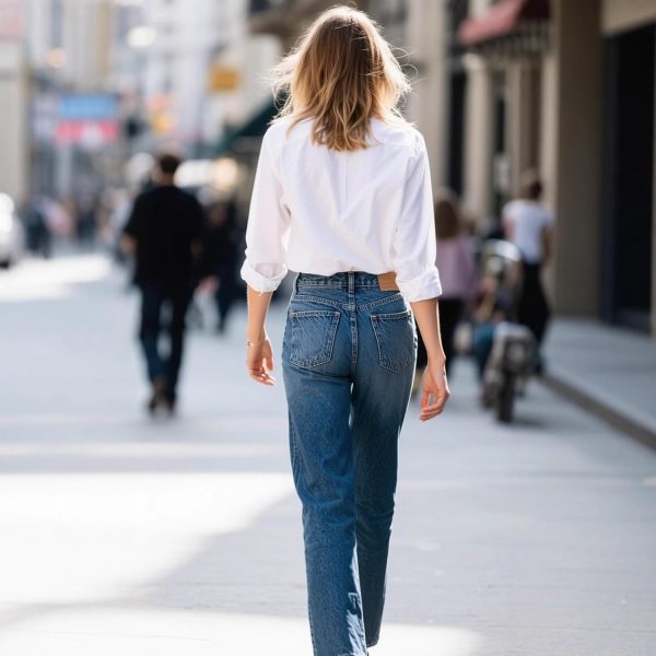 ⁦JiaYouLC Women's Long Sleeve Blouses & Shirts Stretch Formal Button Down T Shirts Executive Office Business Casual Tops for Ladies⁩ - الصورة ⁦4⁩