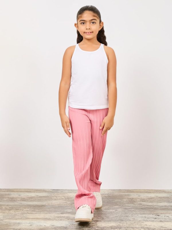⁦Styli Girls Solid Binding Vest⁩ - الصورة ⁦3⁩