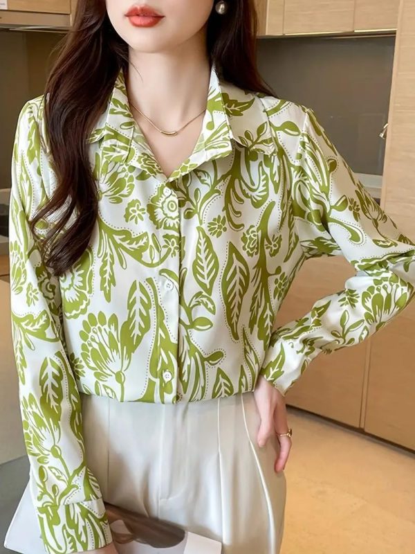 ⁦GRECIILOOKS Shirt for Women Stylish | Long Shirt for Women | Oversized Shirt for Women | Women Shirt | Tops for Woman⁩ - الصورة ⁦5⁩