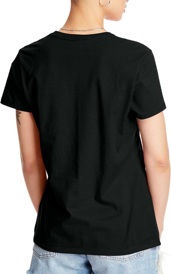 ⁦Hanes Women's Perfect-T Short Sleeve Cotton Crewneck T-Shirt⁩ - الصورة ⁦2⁩
