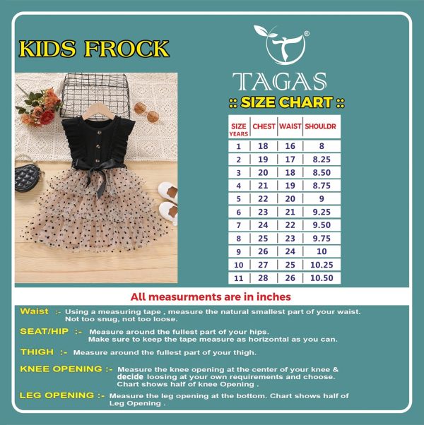 ⁦TAGAS baby-girls KD-1015 Dress (pack of 1)⁩ - الصورة ⁦4⁩