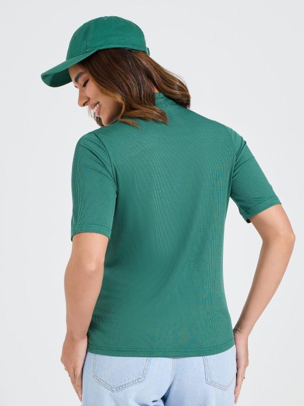 ⁦Styli Women 7008883213 Rib Cut-Out Detail Knit Top⁩ - الصورة ⁦5⁩