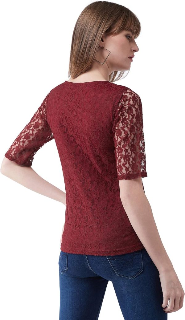 ⁦Miss Olive Women's Paisley Regular Shirt⁩ - الصورة ⁦4⁩