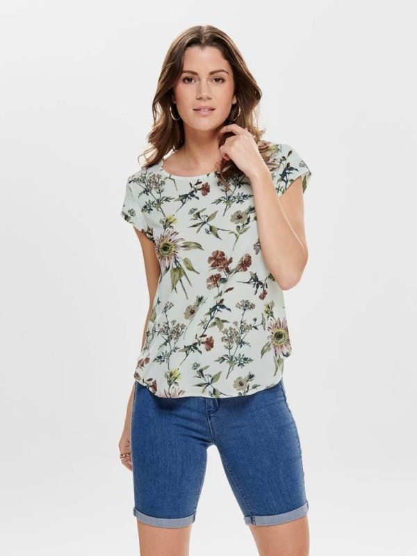 ⁦Only Women's ONLVIC S/S AOP PTM Blouse⁩ - الصورة ⁦3⁩