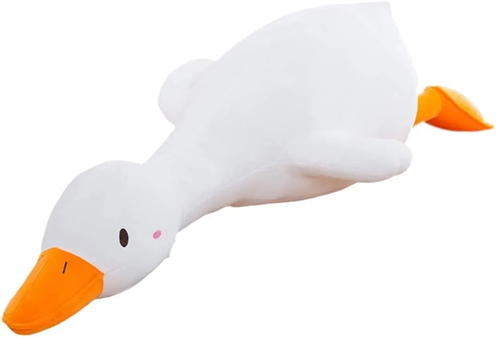 TERRIFI 25.6 Inches Duck Plush Toy, Stuffed Animal Throw Plushie Doll, Super Soft Hugging Pillow for Every Age, White