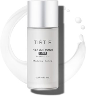 TIRTIR Milk Skin Toner Light |4% Niacinamide Instant Moisturisation, Pore Firming, Acne Prone Vegan Tonic for Sensitive and Oily Skin Acne Friendly, Pantenol, Allantoin, Vitamin B, 50 ml