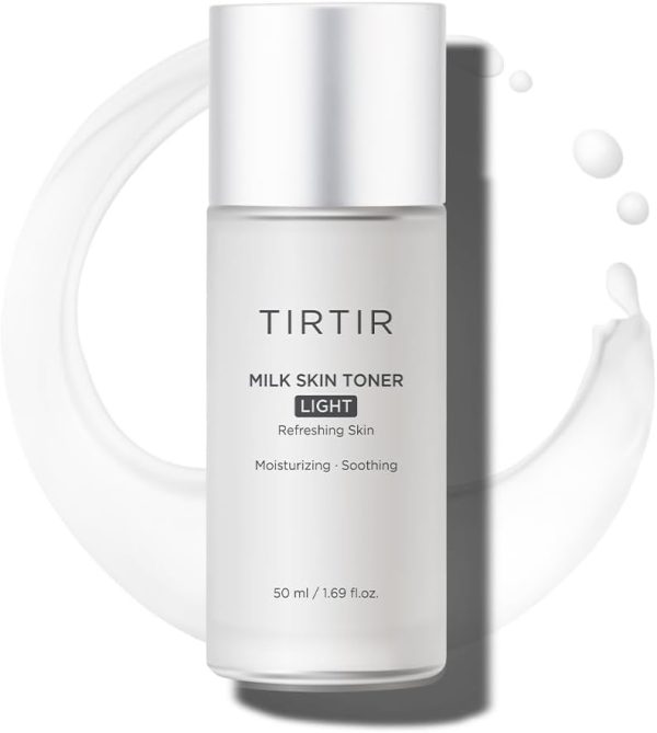 TIRTIR Milk Skin Toner Light |4% Niacinamide Instant Moisturisation, Pore Firming, Acne Prone Vegan Tonic for Sensitive and Oily Skin Acne Friendly, Pantenol, Allantoin, Vitamin B, 50 ml