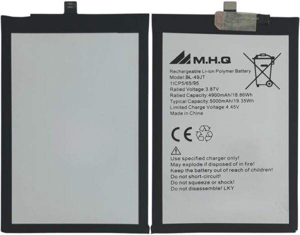 M.H.Q Battery Compatible With Bl49Jt Tecno Spark 17 Pro (Kf7) / Camon 18P (Ch6) / Spark 8 Pro (Kg8) Battery