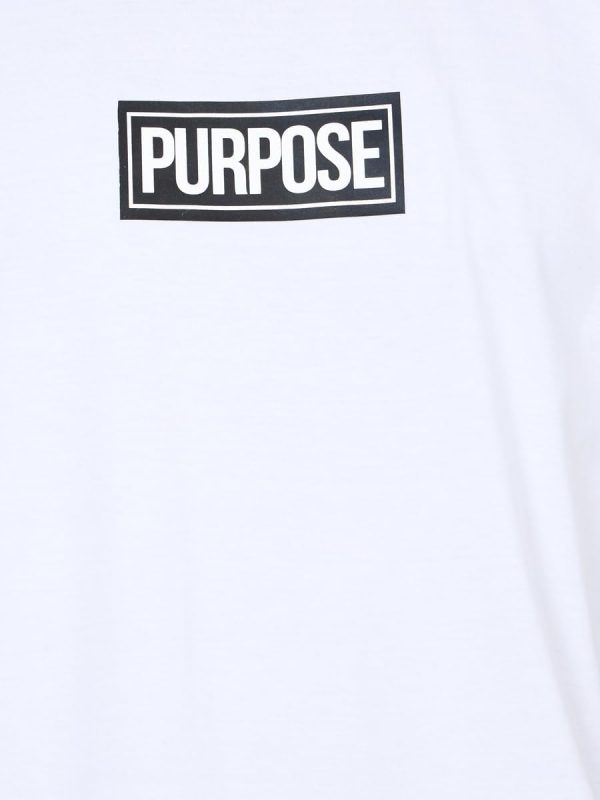 ⁦Styli Men 7004912236 Oversized Purpose Print Detail T-Shirt⁩ - الصورة ⁦3⁩