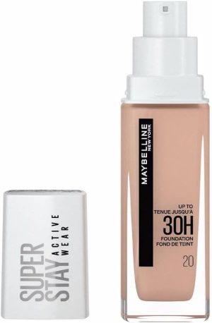 Maybelline New York Superstay Active Wear Full Coverage 30 Hour Long-Lasting Liquid Foundation 20 Cameo