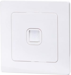 German/French Unidirectional Telephone Socket in White. Ideal for simple and functional installations in your home or office. Elegant design and quality guaranteed.