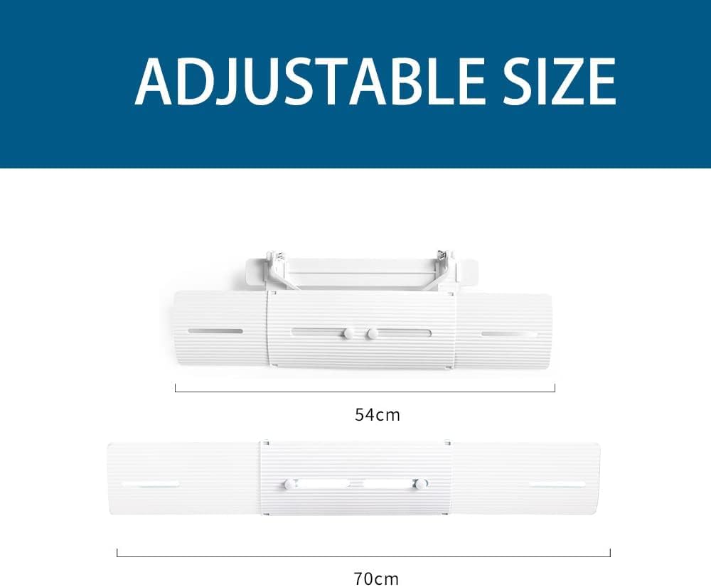 Bolivia's Adjustable Air Conditioner Deflector, AC Deflector Air Conditioning, Air Deflector Outlet Air Cooled Baffle Wind Direction Telescopic Windshield for Home 5 Bolivia's Adjustable Air Conditioner Deflector, AC Deflector Air Conditioning, Air Deflector Outlet Air Cooled Baffle Wind Direction Telescopic Windshield for Home - الصورة 5