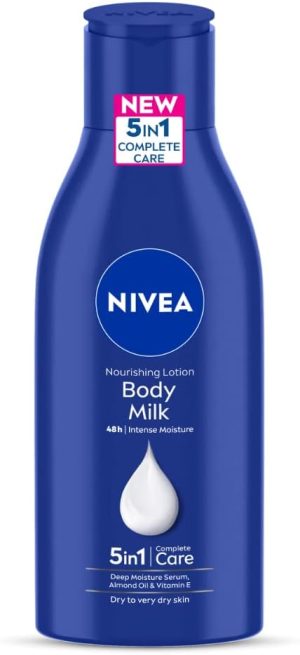 NIVEA Nourishing Lotion, Body Milk, 2X Almond Oil, 120ml