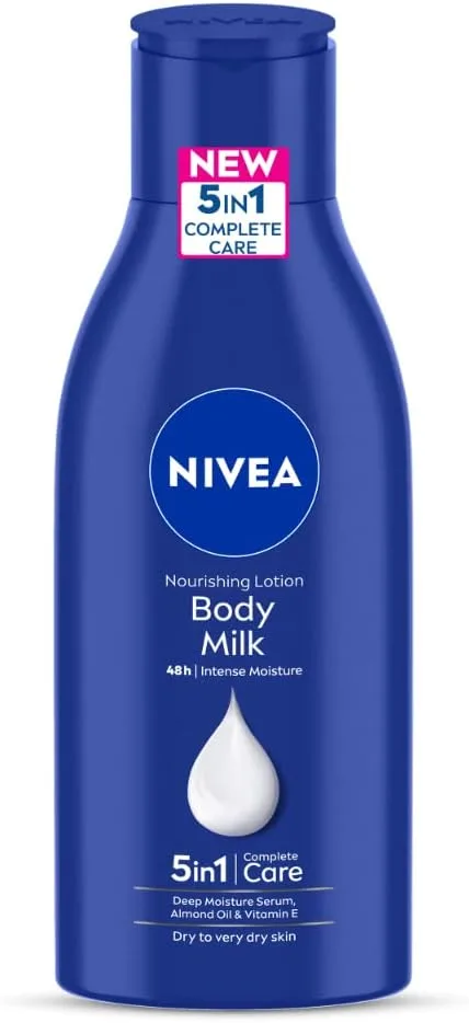 NIVEA Nourishing Lotion, Body Milk, 2X Almond Oil, 120ml