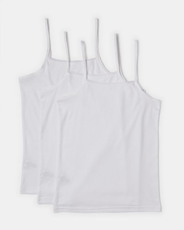 ⁦REDTAG Senior Girls Basic Vest Set (Pack Of 3)⁩ - الصورة ⁦3⁩