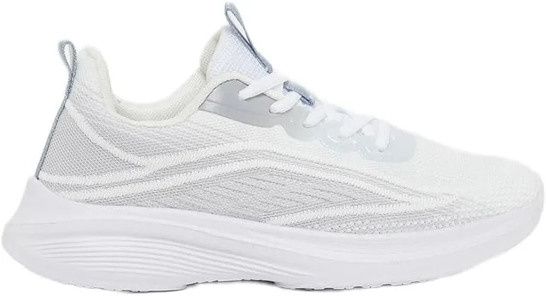 Styli Women Textured Lace Up Running Shoes