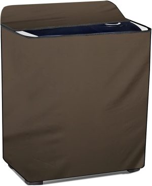 Stylista Washing Machine Cover Compatible for Whirlpool 7.5Kg Semi-Automatic Top Loading Ace Supreme Plus Beige