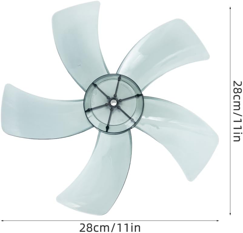 Hemobllo Universal Thickened Electric Fan 5 Blade Fan Blade, Vertical Fan Blade Replacement, 300MM 3 Hemobllo Universal Thickened Electric Fan 5 Blade Fan Blade, Vertical Fan Blade Replacement, 300MM - الصورة 3