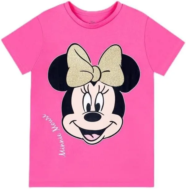 Disney Girls Disney Minnie Mouse Kids Girls Short Sleeves T-Shirt Western (pack of 1)