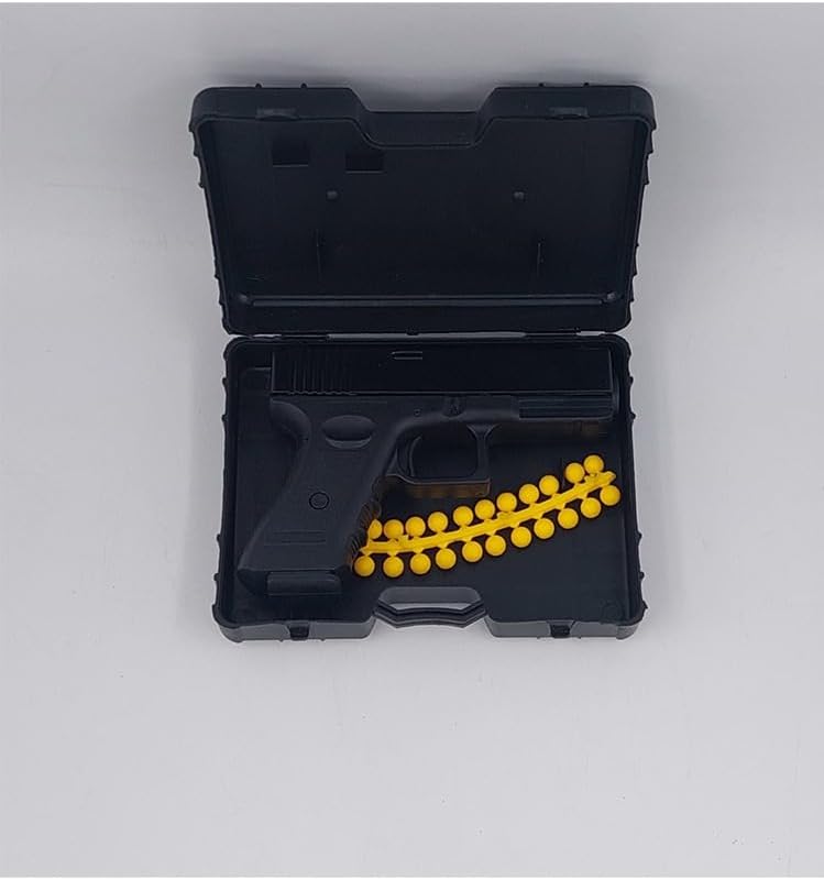 FUN MOMENT Toy Gun with 28pcs Soft Beads and Small Bag Gift for Kids Boys Girls 9x12cm 2 FUN MOMENT Toy Gun with 28pcs Soft Beads and Small Bag Gift for Kids Boys Girls 9x12cm - الصورة 2