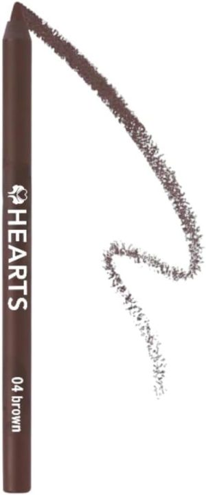 Hearts Waterproof Kohl Eyeliner Pencil - Brown 04