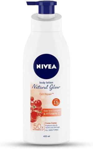 NIVEA 2 Lots X Extra Whitening Cell Repair Body Lotion SPF 15,400ml