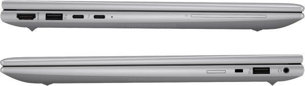 ⁦HP ZBook Firefly G11 Mobil Workstation, AMD Ryzen 7 Pro 8840HS, 64 GB DDR5 RAM, 4 TB PCIe SSD, 14" WUXGA (1920x1200) Display, AMD Radeon 780M, Backlit Keyboard, W11 Pro, Silver⁩ - الصورة ⁦8⁩