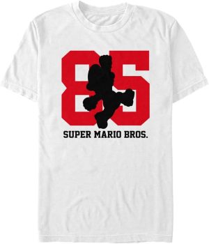 Nintendo mens 85 With Mario Silhouette T-Shirt