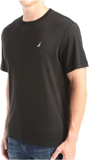 Nautica Men's Short Sleeve Crew Neck Soft Knit Sleep Tee