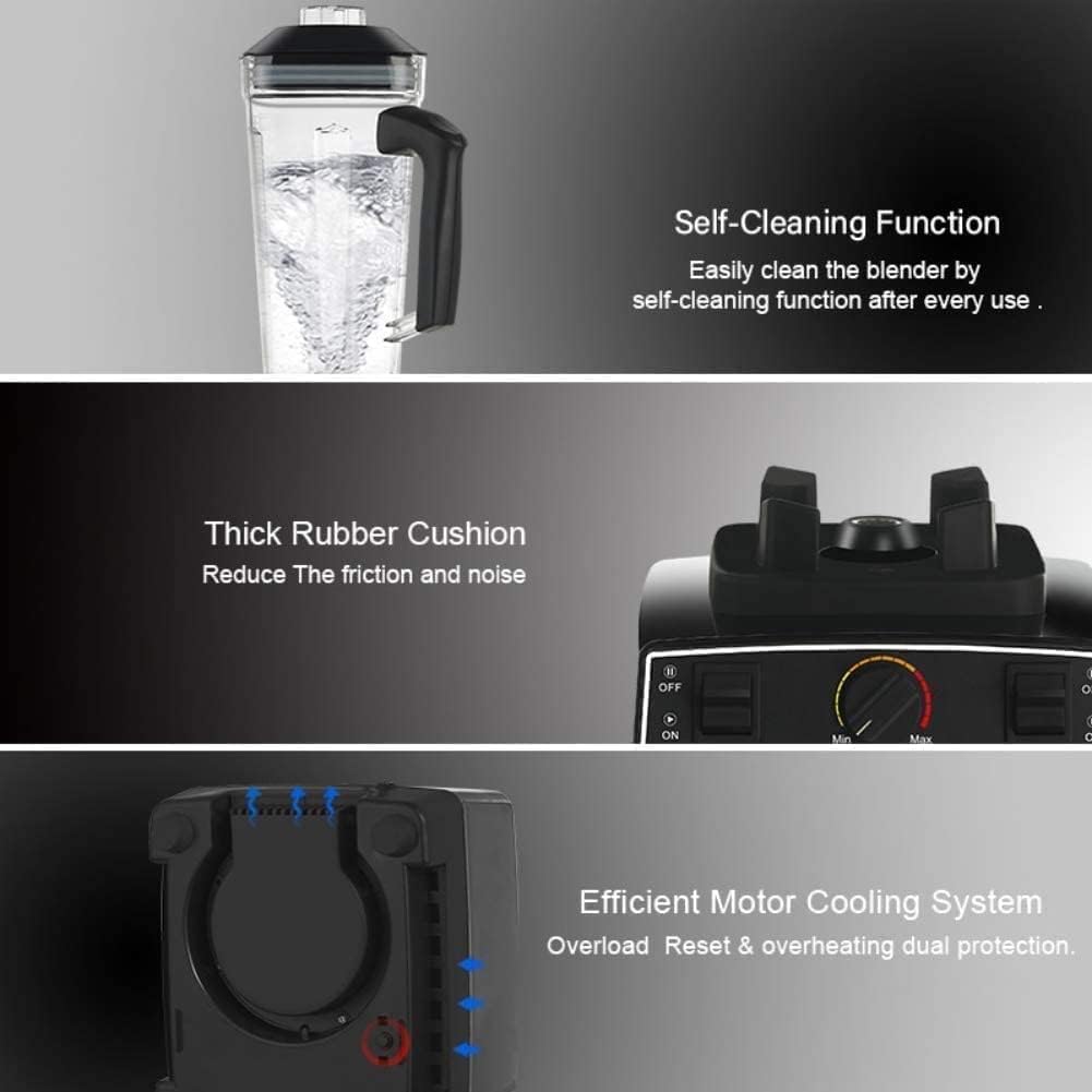 BioloMix BPA Free 2L Jar 2200W Professional Smart Timer Pre-programed Blender Mixer Juicer Food Processor Ice Smoothies Crusher. 4 BioloMix BPA Free 2L Jar 2200W Professional Smart Timer Pre-programed Blender Mixer Juicer Food Processor Ice Smoothies Crusher. - الصورة 4