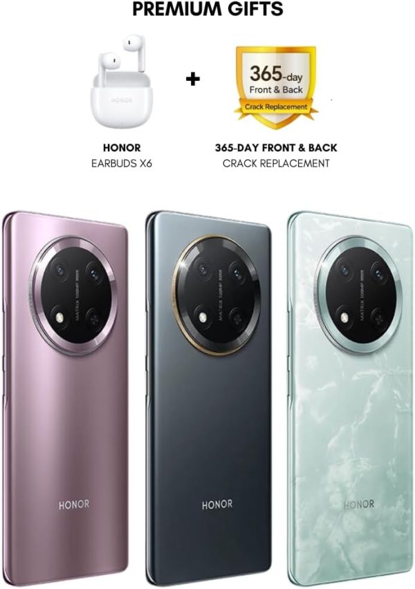 ⁦HONOR X9c 5G Dual SIM (12GB RAM, 256GB Storage) 108MP Triple Camera | 6.78" AMOLED 120Hz Display | 6600mAh Battery | Android 14 (Jade Cyan)⁩ - الصورة ⁦3⁩