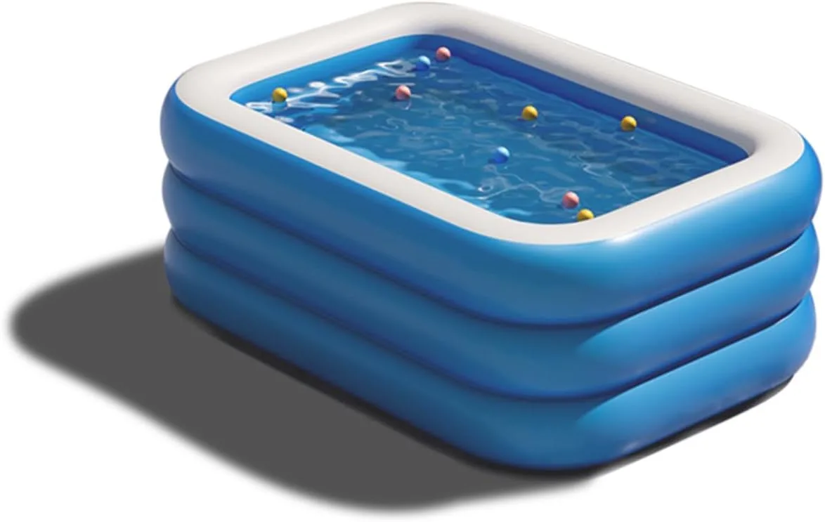 HI-FINE Inflatable Swimming Pool, Kiddie Pools for Kids, 59 x 42 x 22 inch Swimming Pool for Outdoors, Backyard