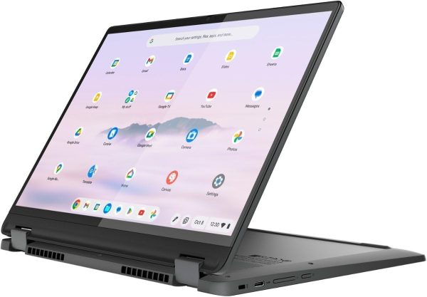 ⁦Lenovo Flex 5i Chromebook Plus 14" Touchscreen Laptop - Intel Core i3 1315U - 1920 x 1200 - Chrome OS - 8GB RAM - 256GB SSD - WiFi 6E & Bluetooth 5.3 - Backlit Keyboard - Webcam - Gray⁩ - الصورة ⁦2⁩