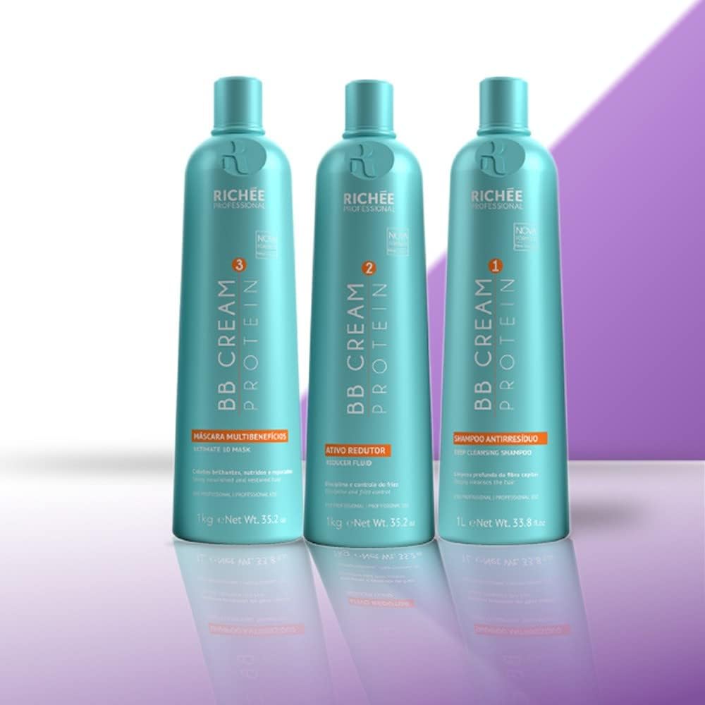 Richée Professional | Liso BB Cream Kit | Pure Active Ingredients And Extraordinary Shine | (3x) 1000 ml / 33.8 fl.oz. 2 Richée Professional | Liso BB Cream Kit | Pure Active Ingredients And Extraordinary Shine | (3x) 1000 ml / 33.8 fl.oz. - الصورة 2