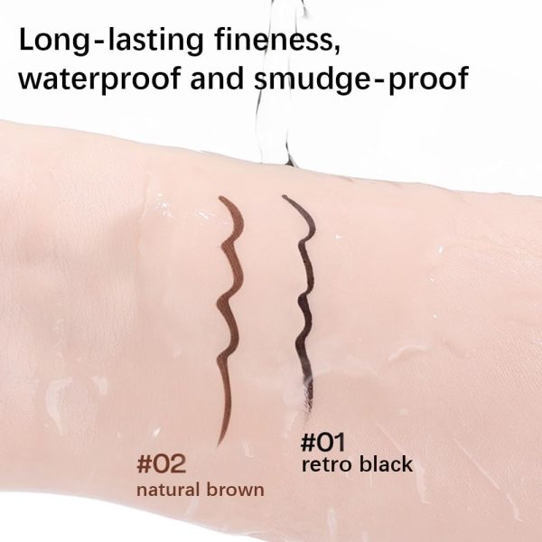 ⁦Eyeliner Liquid Pen, Long-Lasting Precise High-Pigmented Liquid Eyeliner 01⁩ - الصورة ⁦5⁩