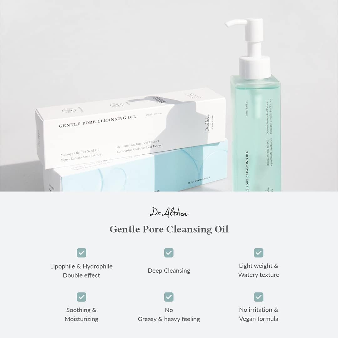 Dr.Althea Gentle Pore Cleansing Oil - Vegan & Cruelty Free, Watery & Lightweight Texture, hydrating cleanse without greasy finish 6 Dr.Althea Gentle Pore Cleansing Oil - Vegan & Cruelty Free, Watery & Lightweight Texture, hydrating cleanse without greasy finish - الصورة 6