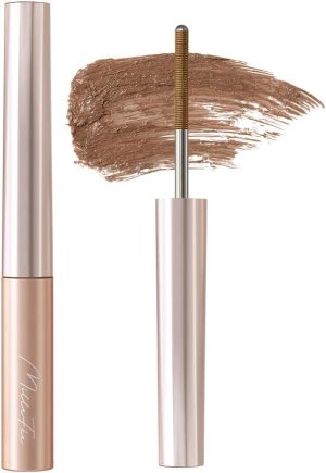 MilleFée Metal Brush Mascara - 2g, Eye Makeup Waterproof Easy for Everyone to Nature Long Lasting (02 Natural Brown)