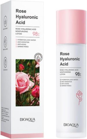 NALACAL Rose Water Toner with 98% Rose & Hyaluronic Acid, Vegan Hydrating and Nourishing Toner for Women – Korean Skincare Pore Minimizer & Exfoliating Toner for Rejuvenating and Soothing Skin