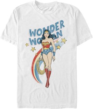 DC Comics Big & Tall Retro Wonder Woman Men's Tops Short Sleeve Tee Shirt