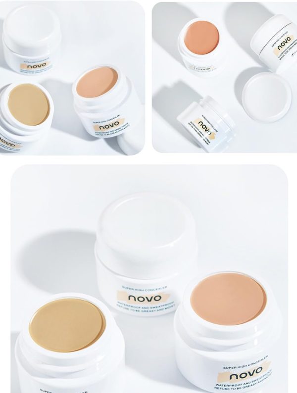 ⁦L&Wen Full Coverage Concealer, Brightening Under Eye Concealer with Vitamin E, Lightweight Long Lasting Highlighter for Women 12g Natural White⁩ - الصورة ⁦9⁩
