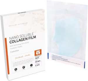 Nano Soluble Collagen Membrane - Technology Fram Korea, Sodium Hyaluronate, Moisturizing, Improve Skin Elasticity, Reduce Fine Lines, Dry Skin Facial Signs Of Aging, Beautiful Skin, Firm Smooth Skin