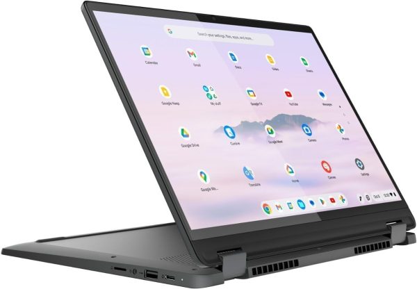 ⁦Lenovo Flex 5i Chromebook Plus 14" Touchscreen Laptop - Intel Core i3 1315U - 1920 x 1200 - Chrome OS - 8GB RAM - 256GB SSD - WiFi 6E & Bluetooth 5.3 - Backlit Keyboard - Webcam - Gray⁩ - الصورة ⁦3⁩