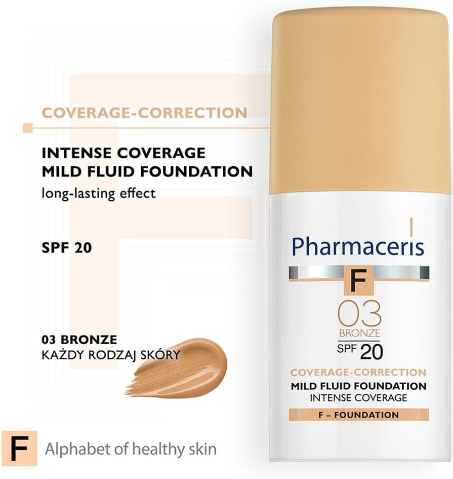Pharmaceris PH INTENSE COVERAGE MILD FLUID FNDTN 30 ML-F BRONZE 03:53219 3 Pharmaceris PH INTENSE COVERAGE MILD FLUID FNDTN 30 ML-F BRONZE 03:53219 - الصورة 3