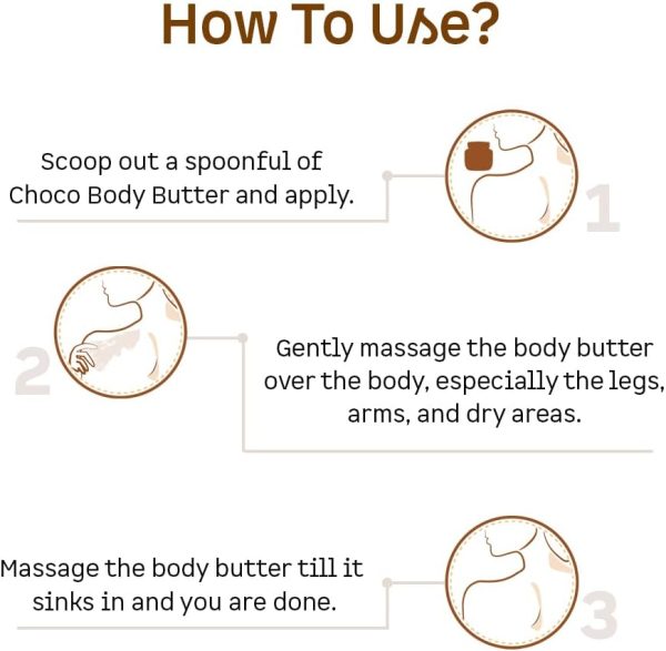 ⁦mCaffeine Naked & Rich Choco Body Butter| Cocoa Butter, Caramel | Deep Moisturizing | All Skin | Paraben & Mineral Oil Free | 250 g⁩ - الصورة ⁦5⁩