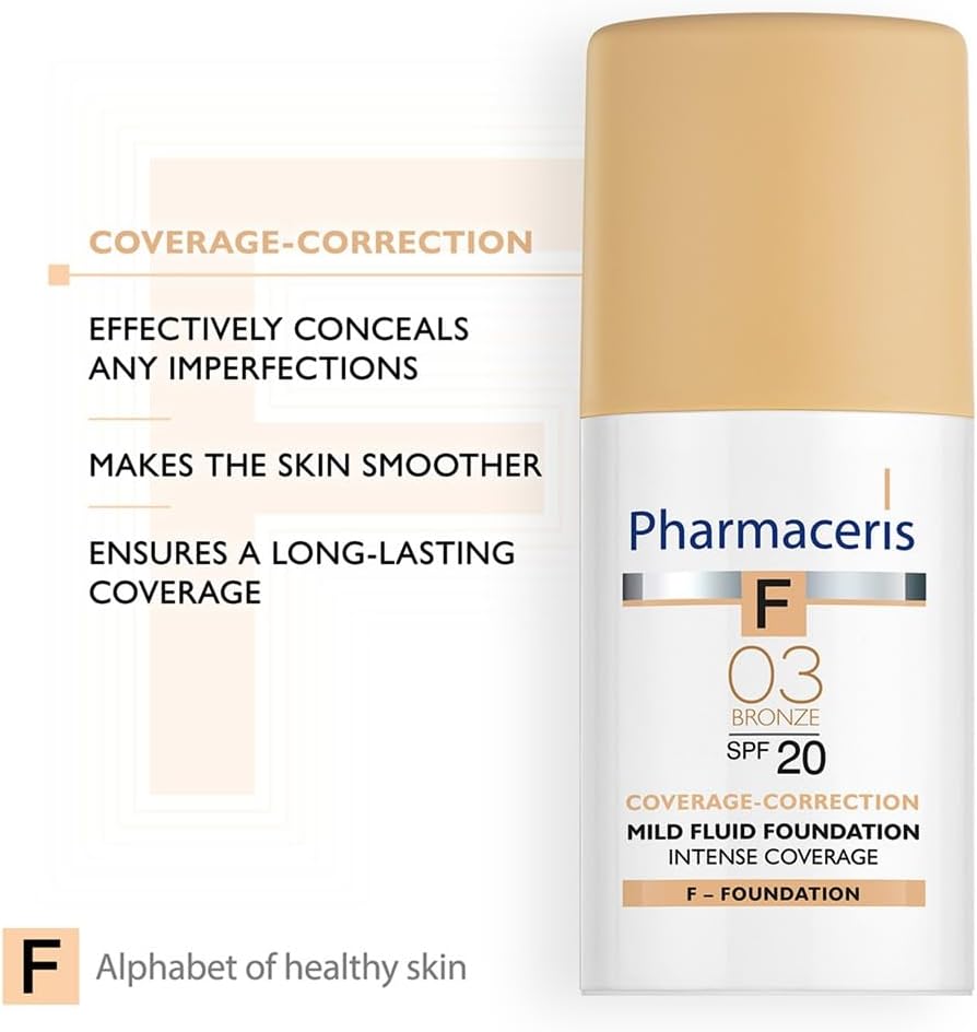 Pharmaceris PH INTENSE COVERAGE MILD FLUID FNDTN 30 ML-F BRONZE 03:53219 5 Pharmaceris PH INTENSE COVERAGE MILD FLUID FNDTN 30 ML-F BRONZE 03:53219 - الصورة 5