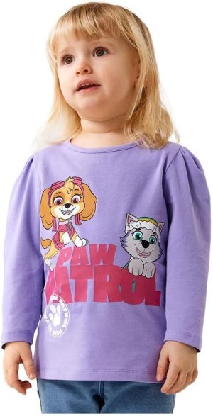 name it Girl's NMFJUMINA PAWPATROL LS TOP NOOS CPLG T-Shirt