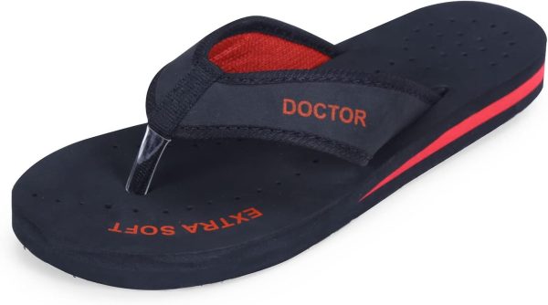 DOCTOR EXTRA SOFT Doctor Slippers for Women Orthopedic Diabetic Pregnancy Non Slip Lightweight Comfortable Flat Casual Stylish Dr Chappals and House Flip flops For Ladies and Girl?s D-22