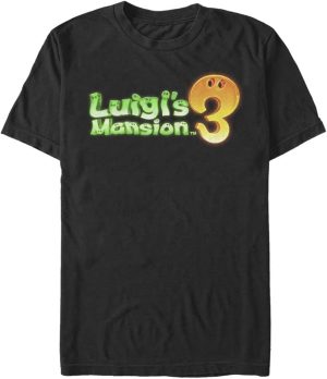 Nintendo mens Luigi's Mansion Color Glow T-Shirt