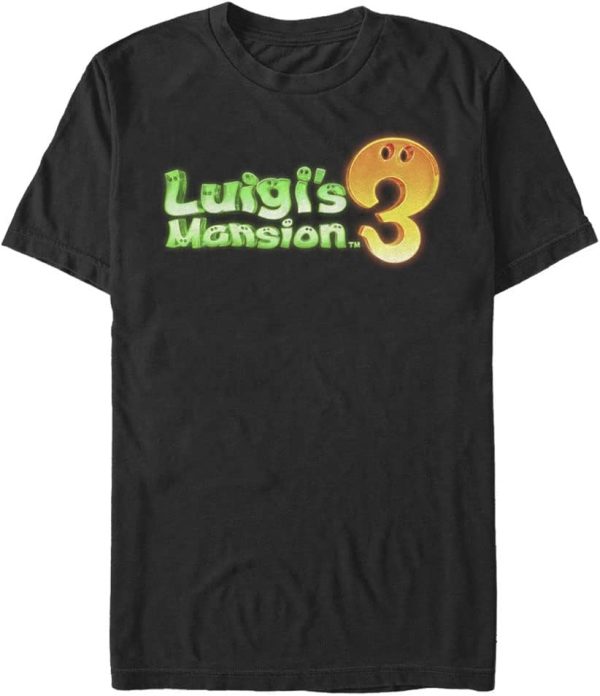 Nintendo mens Luigi's Mansion Color Glow T-Shirt